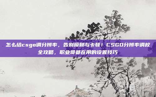 怎么给csgo调分辨率,告别模糊与卡顿!CSGO分辨率调校全攻略,职业哥都在用的设置技巧