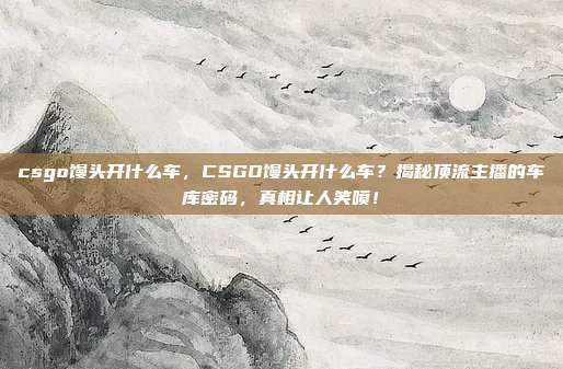 csgo馒头开什么车，CSGO馒头开什么车？揭秘顶流主播的车库密码，真相让人笑喷！