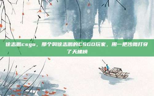 徐志鹏csgo，那个叫徐志鹏的CSGO玩家，用一把沙鹰打穿了天梯榜
