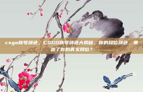 csgo称号颜色,CSGO称号颜色大揭秘,你的段位颜色,暴露了你的真实段位?