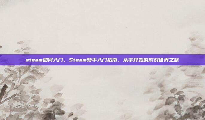 steam如何入门,Steam新手入门指南,从零开始的游戏世界之旅
