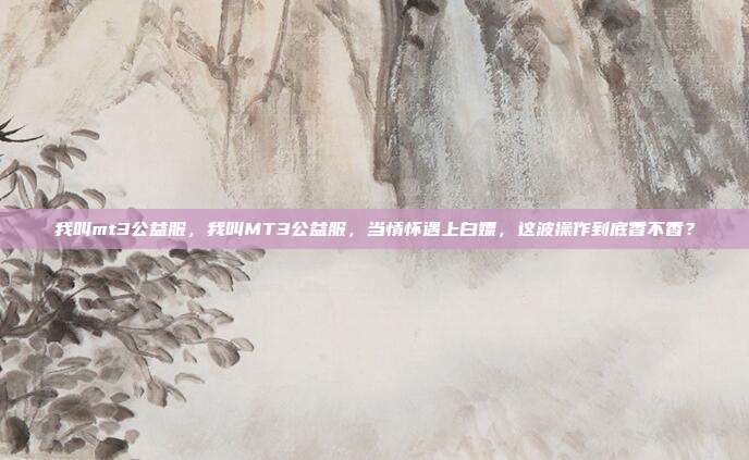我叫mt3公益服，我叫MT3公益服，当情怀遇上白嫖，这波操作到底香不香？