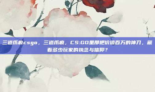 三道爪痕csgo,三道爪痕,CS:GO里那把价值百万的神刀,藏着多少玩家的执念与信仰?