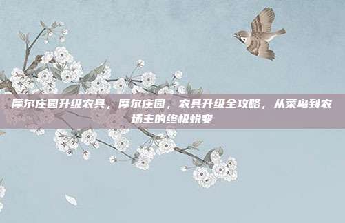 摩尔庄园升级农具,摩尔庄园,农具升级全攻略,从菜鸟到农场主的终极蜕变