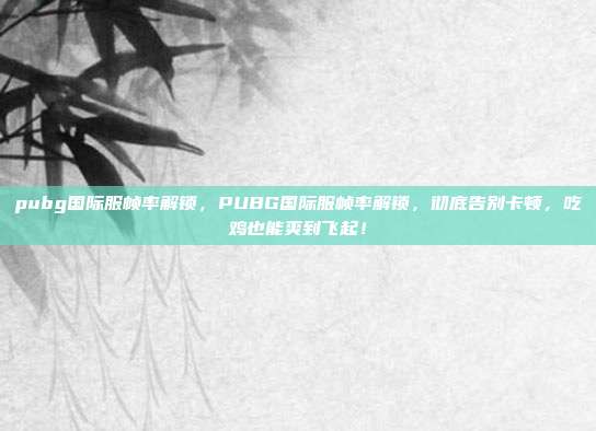 pubg国际服帧率解锁，PUBG国际服帧率解锁，彻底告别卡顿，吃鸡也能爽到飞起！