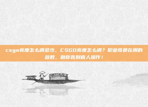 csgo亮度怎么调多少，CSGO亮度怎么调？职业哥都在用的参数，助你告别盲人操作！