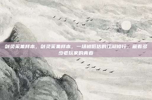 剑灵采集样本,剑灵采集样本,一场被低估的江湖修行,藏着多少老玩家的青春