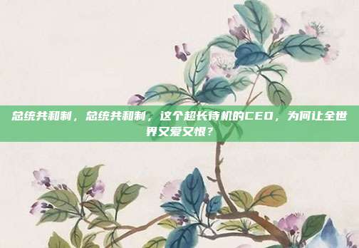 总统共和制,总统共和制,这个超长待机的CEO,为何让全世界又爱又恨?
