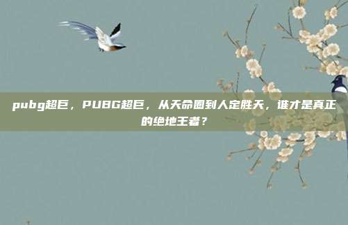 pubg超巨,PUBG超巨,从天命圈到人定胜天,谁才是真正的绝地王者?
