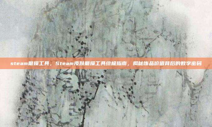 steam磨损工具，Steam皮肤磨损工具终极指南，揭秘饰品价值背后的数字密码