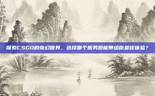 探索CSGO的奇幻世界,选择哪个服务器能带给你最佳体验?