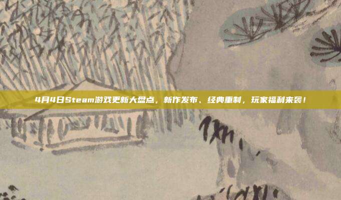 4月4日Steam游戏更新大盘点,新作发布、经典重制,玩家福利来袭!