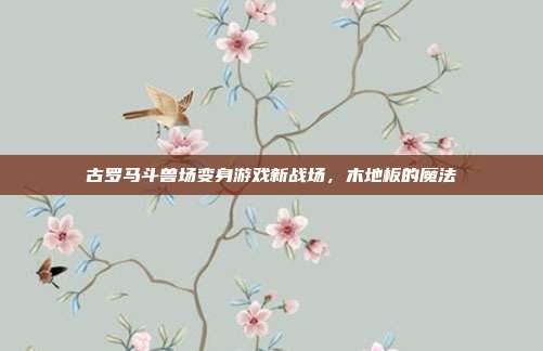古罗马斗兽场变身游戏新战场,木地板的魔法