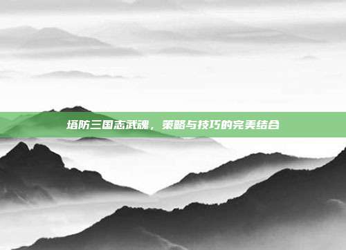 塔防三国志武魂,策略与技巧的完美结合