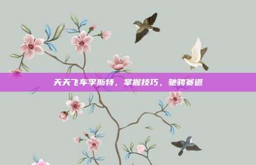 天天飞车李斯特,掌握技巧,驰骋赛道