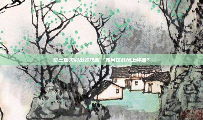 梦三国关羽出装攻略,如何在战场上称霸?