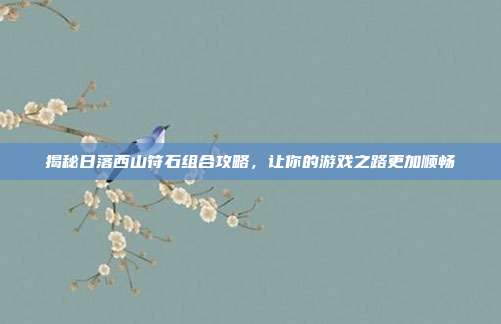 揭秘日落西山符石组合攻略,让你的游戏之路更加顺畅