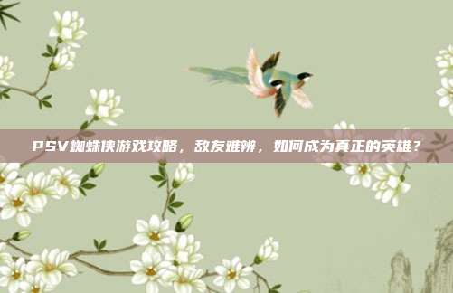 PSV蜘蛛侠游戏攻略,敌友难辨,如何成为真正的英雄?