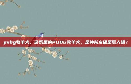 pubg牧羊犬，游戏里的PUBG牧羊犬，是神队友还是惹人嫌？