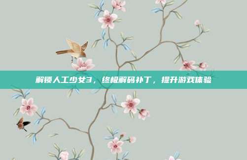 解锁人工少女3，终极解码补丁，提升游戏体验