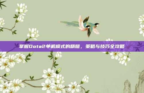 掌握Dota2单机模式的精髓,策略与技巧全攻略