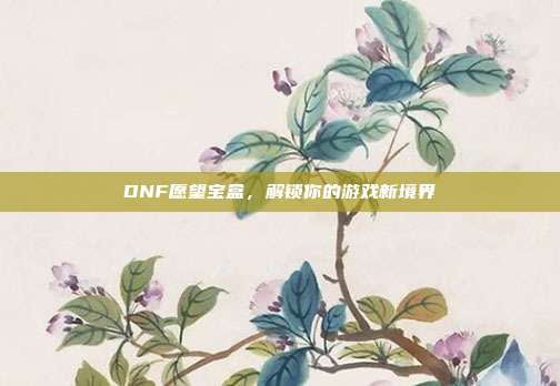 DNF愿望宝盒,解锁你的游戏新境界