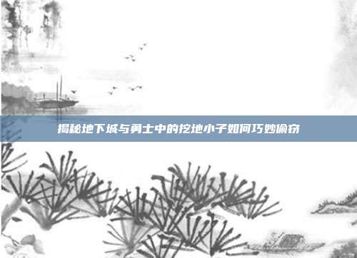 揭秘地下城与勇士中的挖地小子如何巧妙偷窃