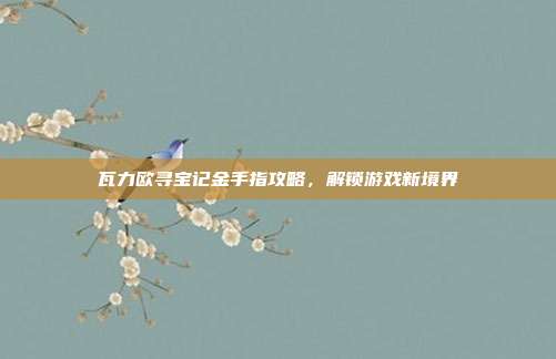瓦力欧寻宝记金手指攻略，解锁游戏新境界