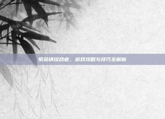 紫苑镇综合症,游戏攻略与技巧全解析
